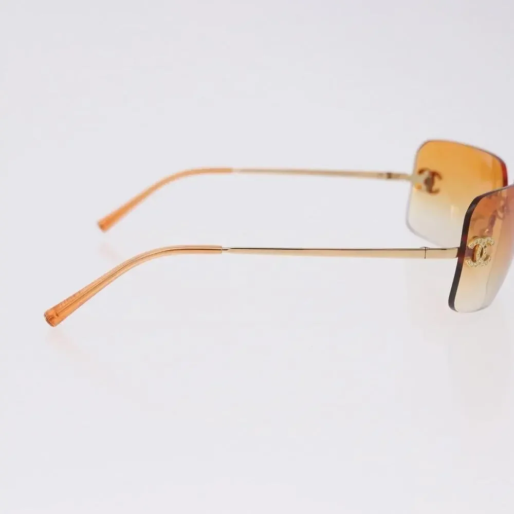Chanel CC Metal Sunglasses Gold